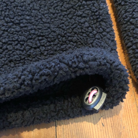 Betsey Johnson Funnel Neck Fleece Pullover Black - Picture 8 of 9